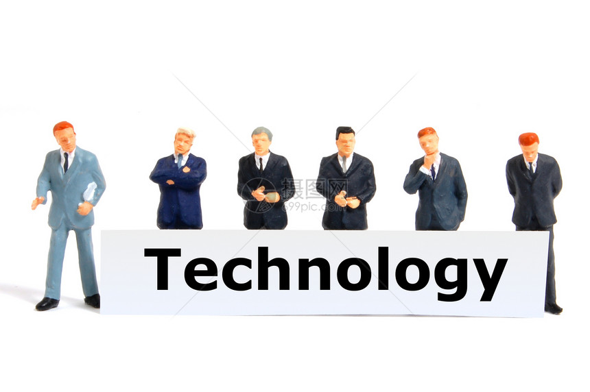 科技技术科学商业木板白色人士商务男人玩具创新高科技图片