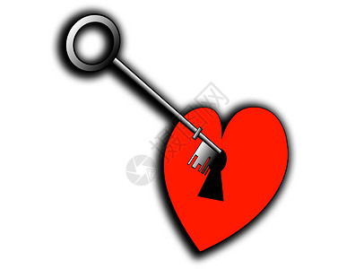 解锁您心脏的密钥情绪化热情安全概念心形锁孔情感钥匙锁定浪漫背景图片