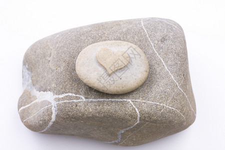 心形石头岩石椭圆形邮票灰色雕刻背景图片