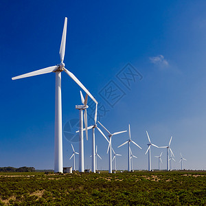 风涡轮技术全球发电机活力风力轮机天空场地生态创新高清图片