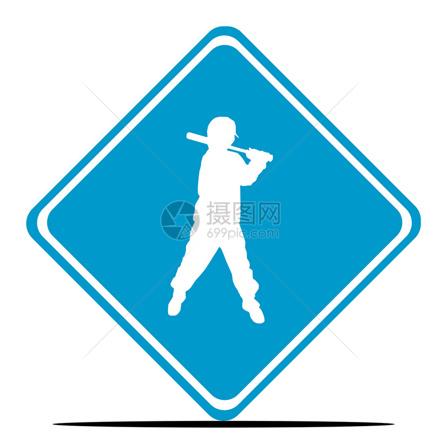 棒球球手符号图片