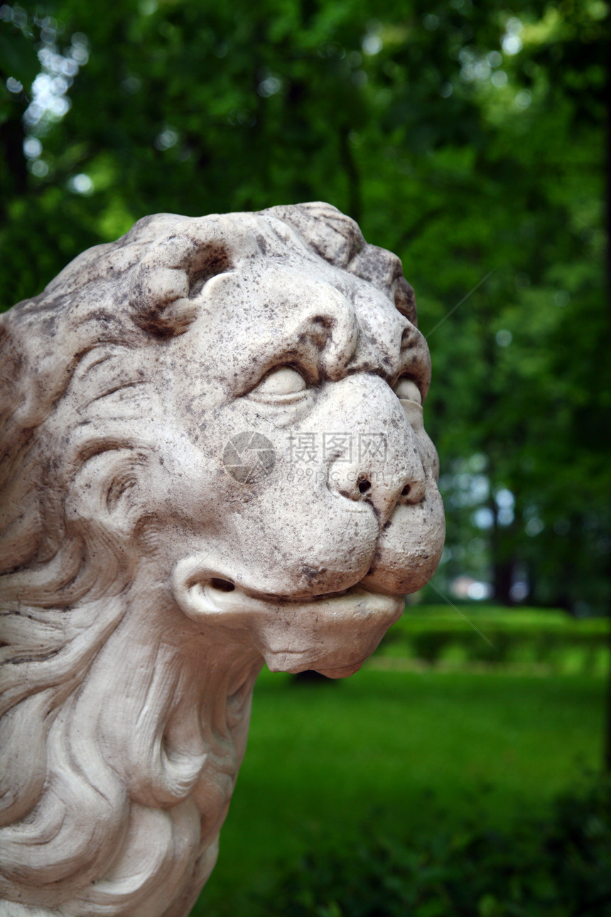 石狮头艺术雕塑雕像花园公园纪念碑数字建筑学城市石头图片