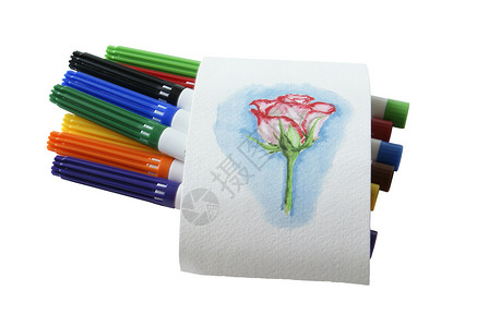 感觉尖笔学校玫瑰写作爱好孩子天赋艺术家学习艺术背景图片