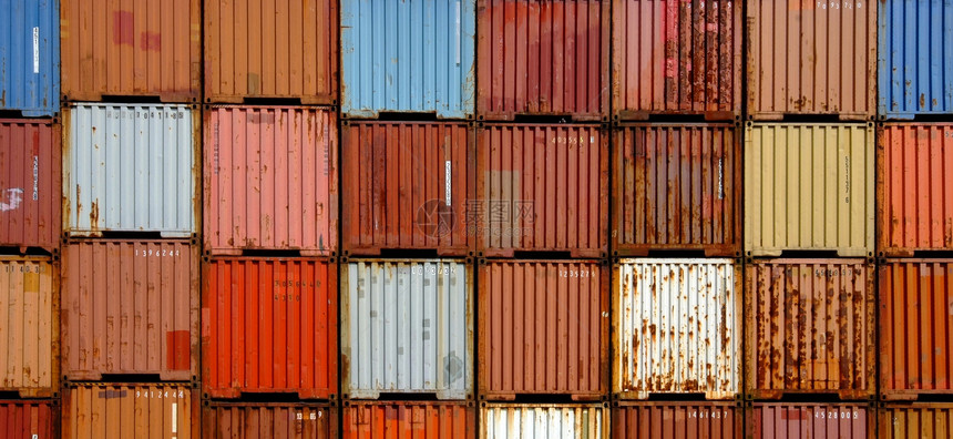 容器交通后勤货运货轮船运线条运输海关商业图片