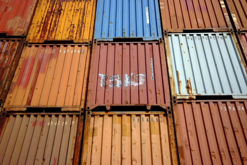 容器船运商业后勤线条货轮运输货运交通海关图片