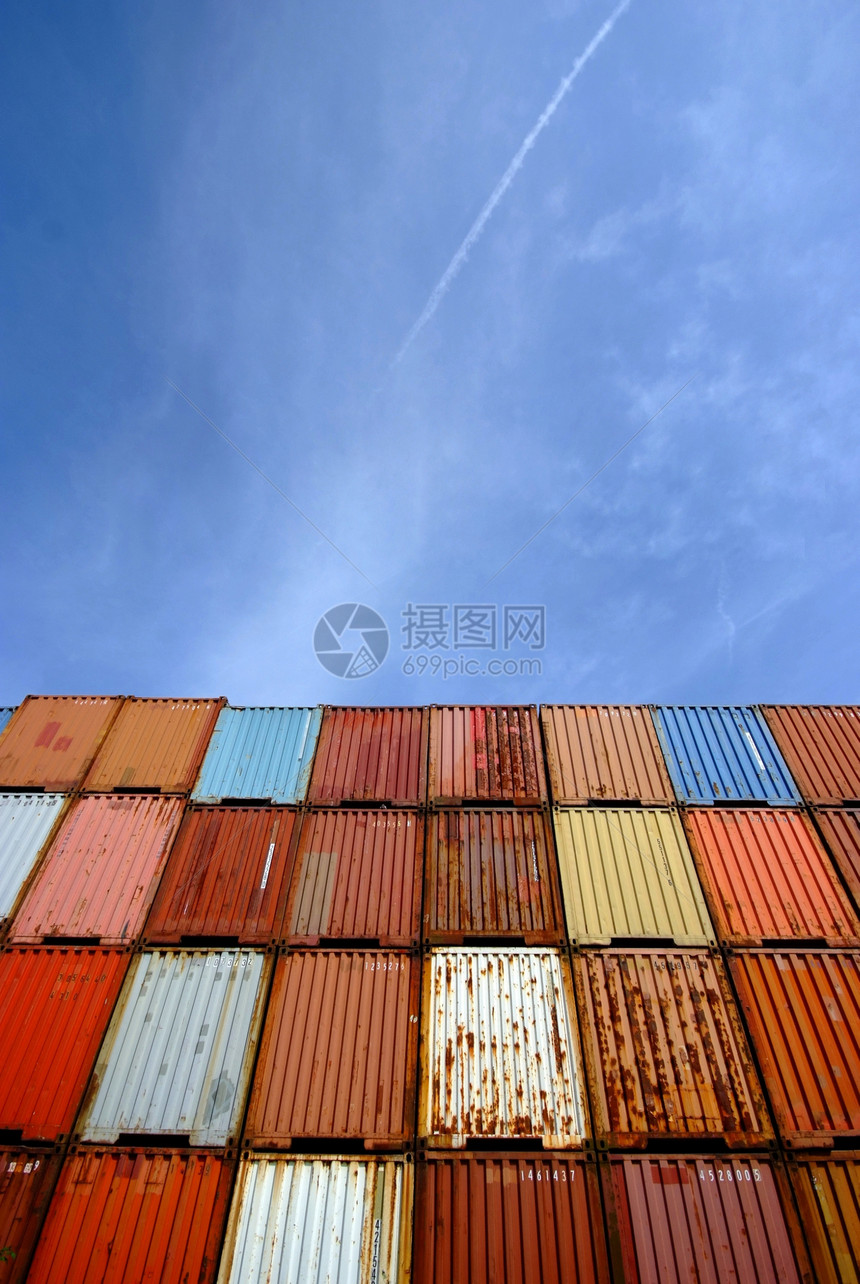 容器运输交通商业后勤线条船运货轮海关货运图片