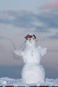 雪人数字怪物季节白色塑像臭虫背景图片