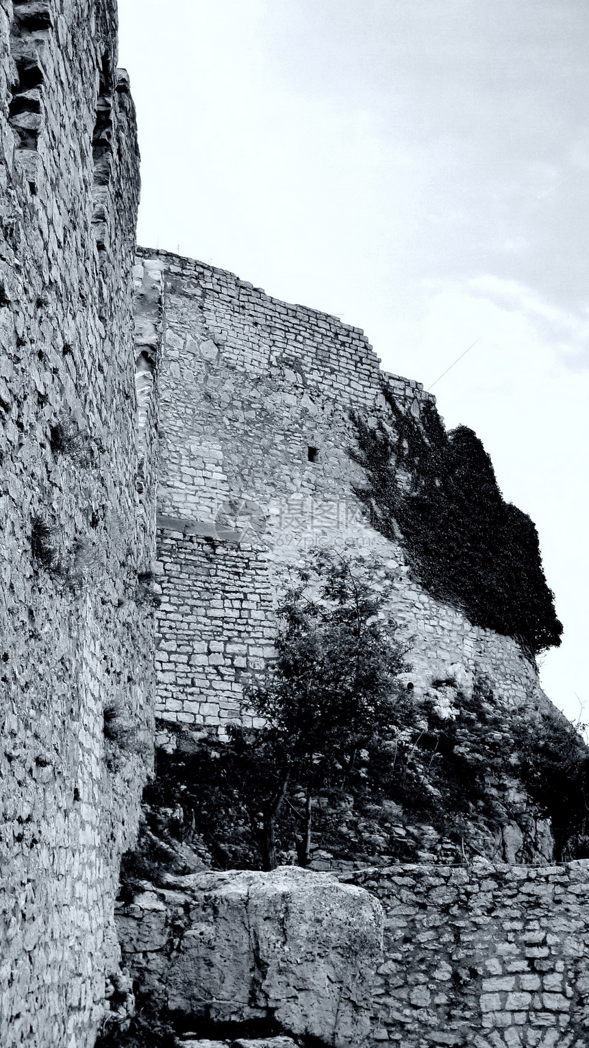 胡亨内芬城堡残骸建筑学黑暗时代堡垒斗争房子东容建筑中年贵族图片