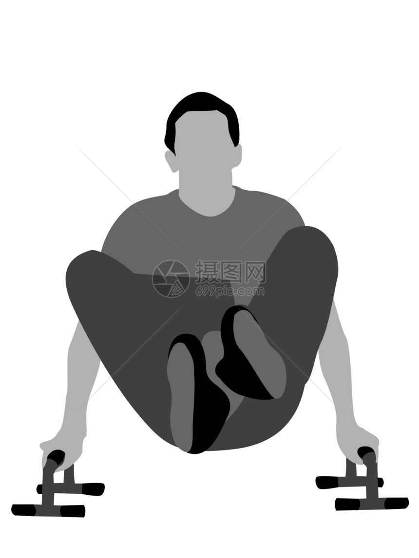 男人用双腿锻炼图片