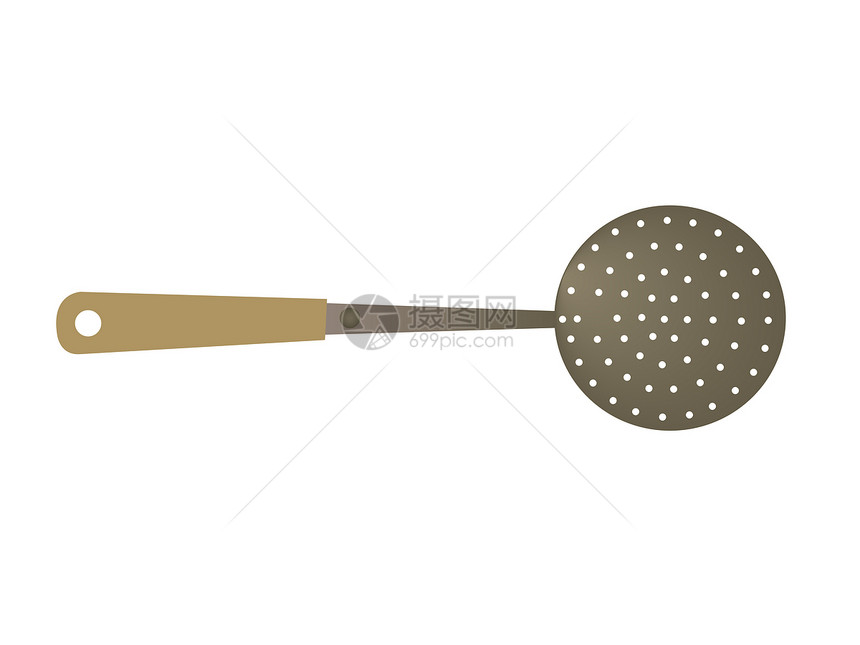 定额汤匙用具插图厨具烹饪家庭工具厨房物品金属食物图片