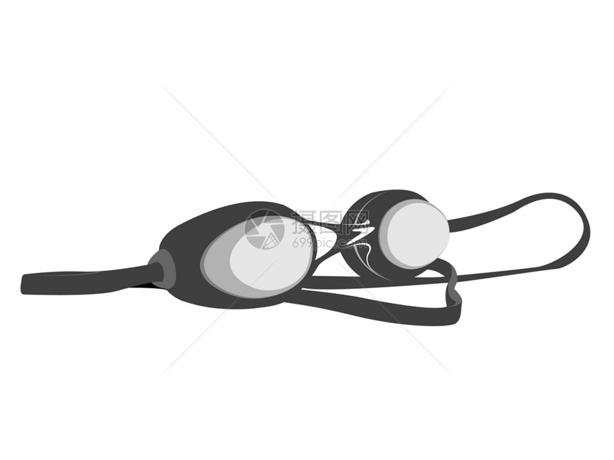 游泳护目镜塑料水池眼镜插图措施娱乐游泳衣橡皮防范面具图片