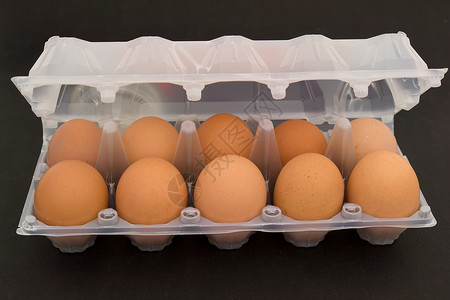 包装中十个鸡蛋食物脆弱性白色生育力宏观背景