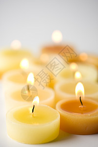 茶灯庆典照明烛光烛台茶色蜡烛烧伤火焰背景图片
