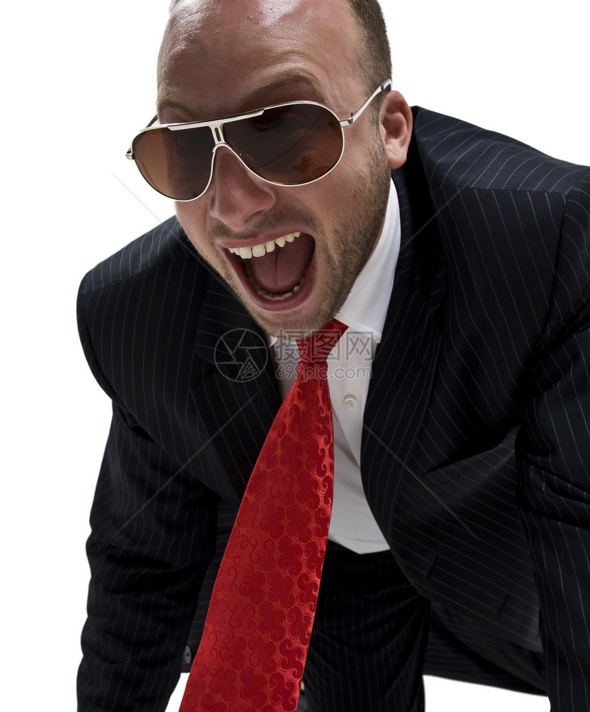 呼喊的男性衬衫护目镜照片男人眼镜风镜冒充领带成人白色图片