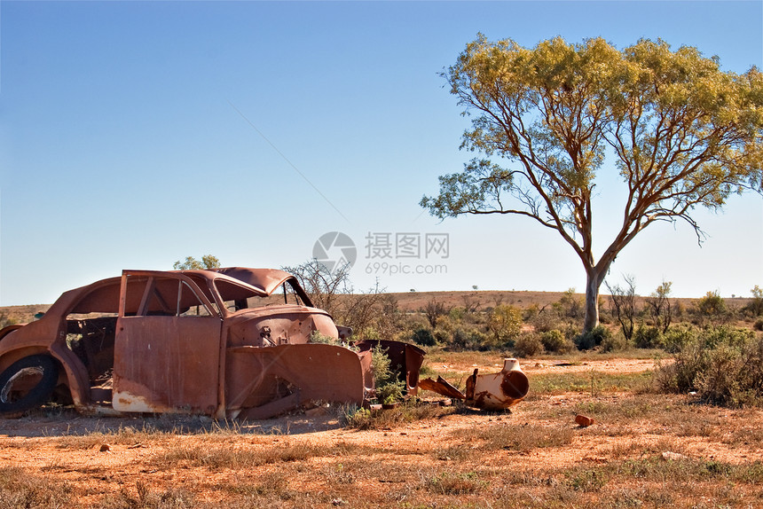 沙漠中的旧车乡村照片破坏遗迹图片