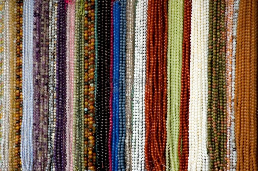 珠子宝石配饰展示细绳珠宝奢华手镯配件个人珍珠图片