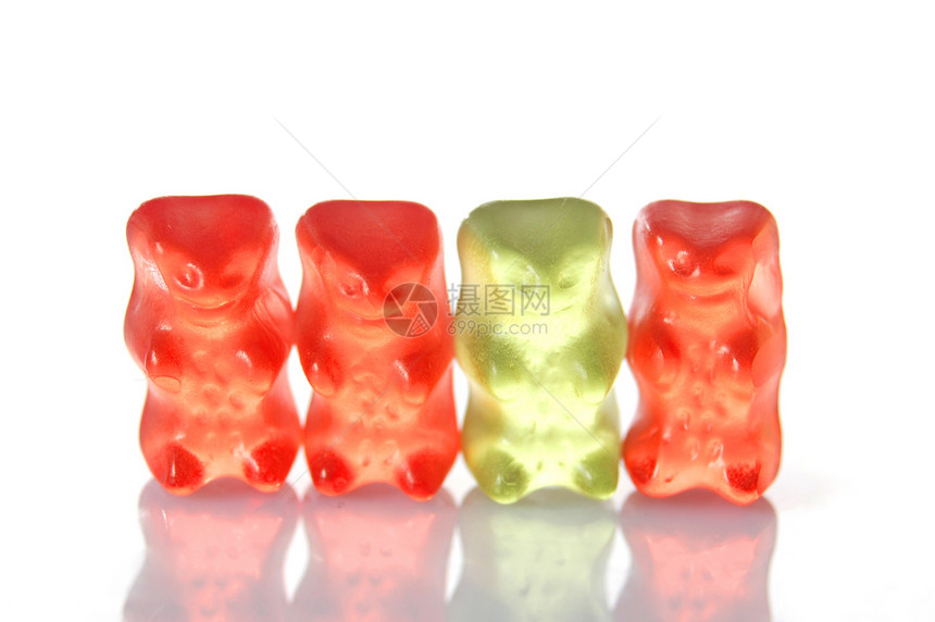 特别甜食熊反射商业雇主团体红色男人数字领导者白色工作图片