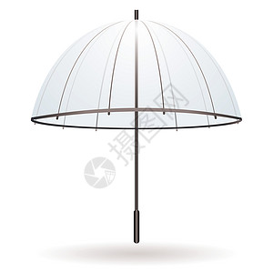 透明伞式插图阳伞阴影庇护所天气高清图片