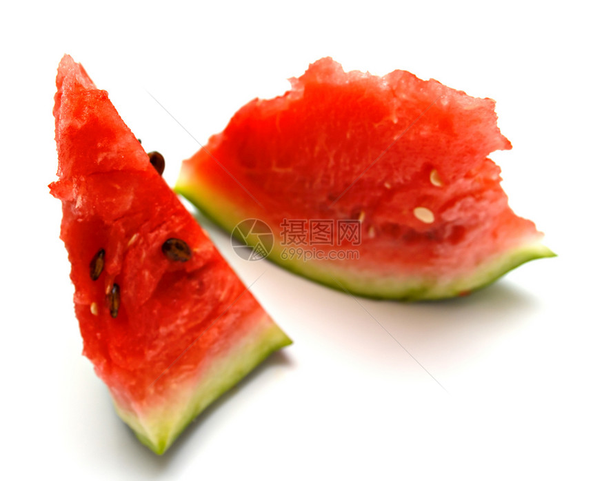 西瓜2食物红色条纹甜点白色水果绿色图片