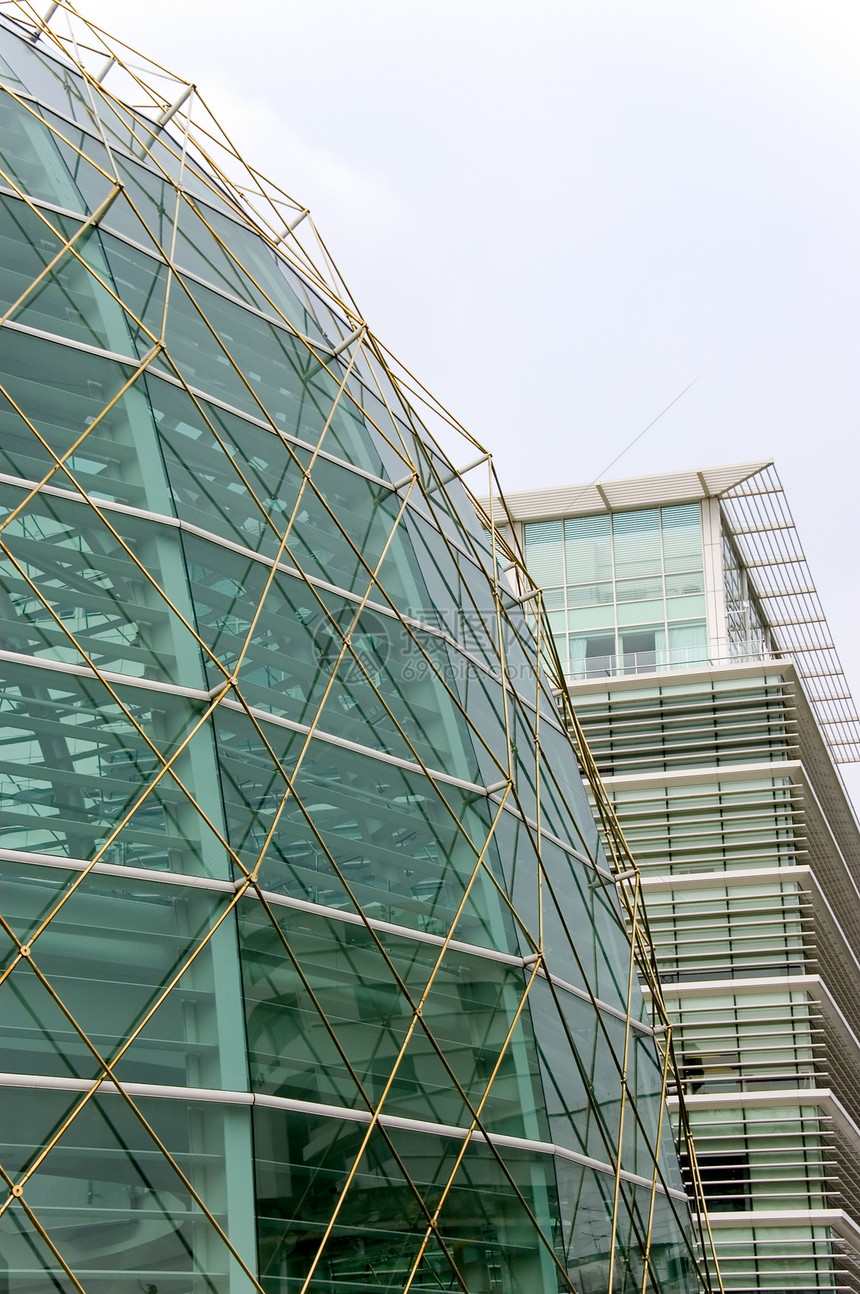 钢钢结构窗户场景建造建筑蓝色外观天空框架商业建筑学图片