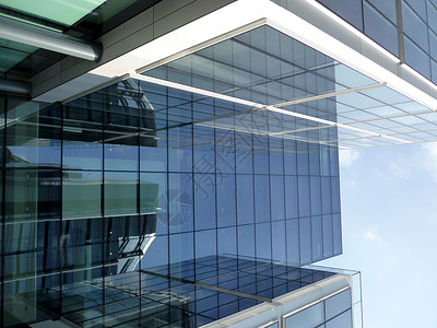 Brand 新现代玻璃大楼财产职场建筑反射办公室玻璃反光现代主义建筑学背景图片