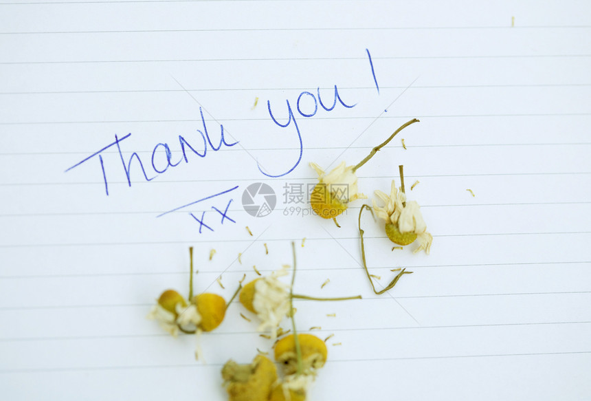 感谢大家注意字母笔记消息花朵感激图片