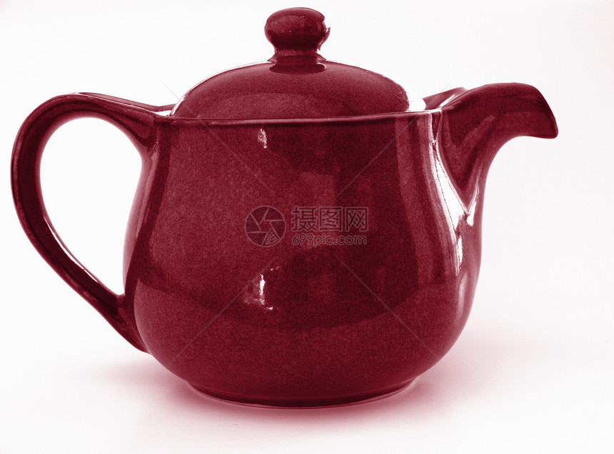 茶壶喷口制品杯子陶瓷红色黑色酿造白色厨房图片