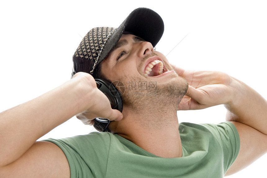 享受音乐的快乐男人图片