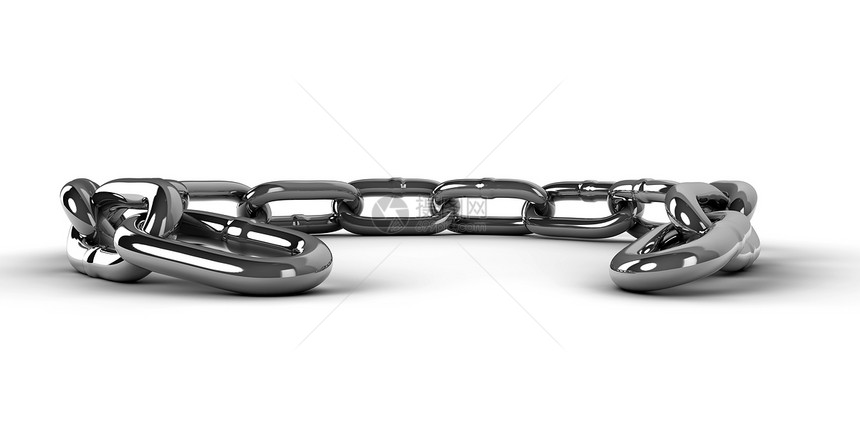 连链链力量反射灰色金属插图白色安全工业团体材料图片