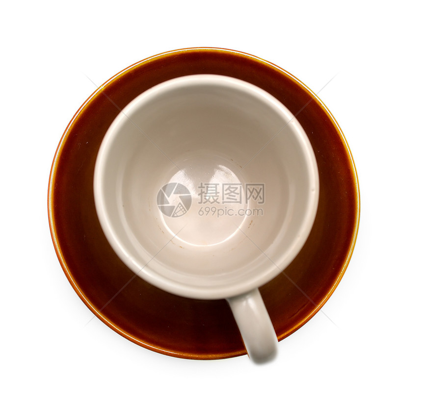 白纸杯咖啡店食物液体饮料玻璃飞碟陶瓷咖啡杯子棕色图片