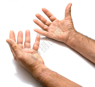 男性手手指机构背景图片