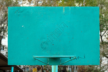 旧金属漆的篮球后板高清图片