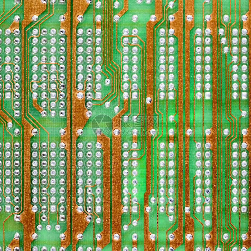 高技术电子电路板绿色纹理图片