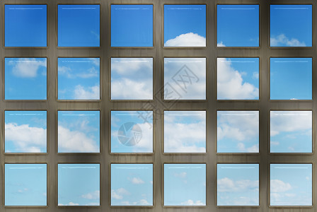 蓝色天空穿过横条自由白色酒吧障碍天气炙烤多云背景图片