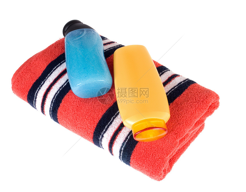 毛巾管子圆柱喷雾器空白浴室凝胶洗发水管道发胶头发图片