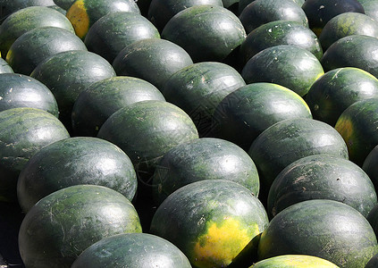 西瓜绿色水果市场食物背景图片