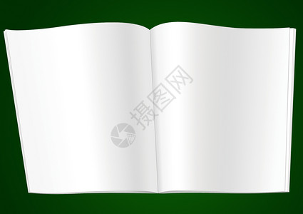 书本白色空白杂志绿色广告传播背景图片