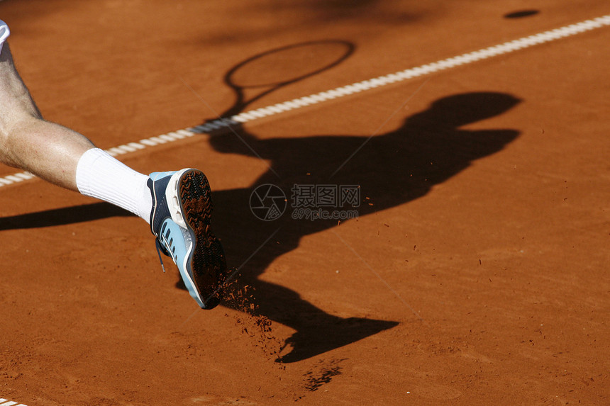 网球运动地面橙子竞赛玩家成人游戏男人球拍图片