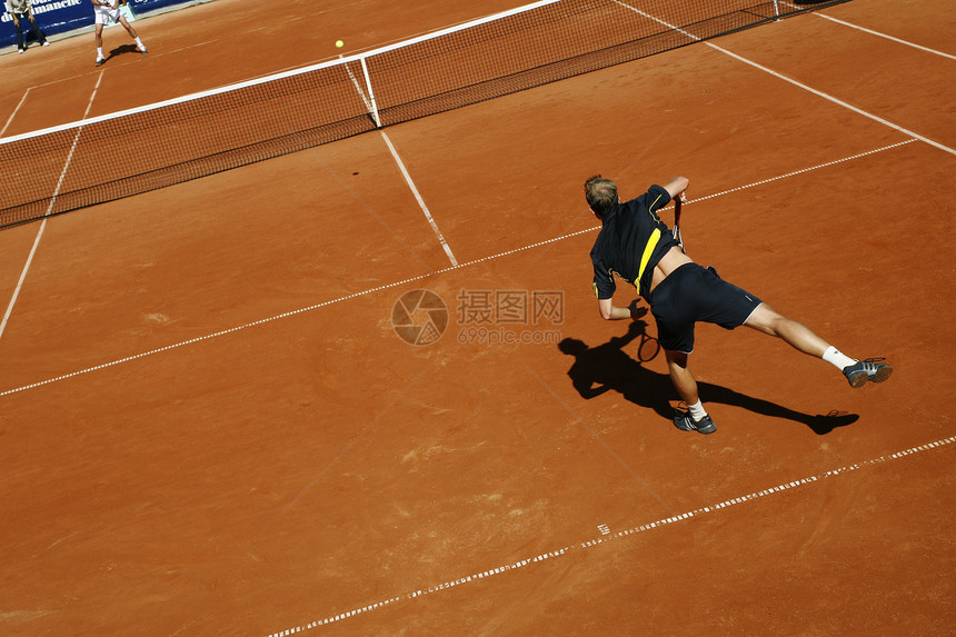 网球游戏运动成人橙子竞赛地面男人球拍玩家图片