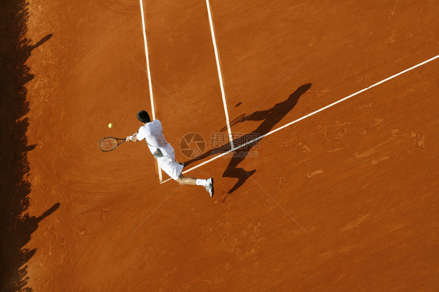 网球球拍运动橙子成人男人竞赛玩家游戏地面图片