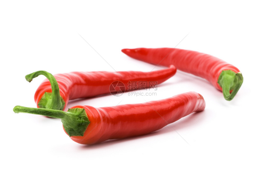 三种红辣椒辣椒白色食物活力绿色水果蔬菜宏观红色香料图片
