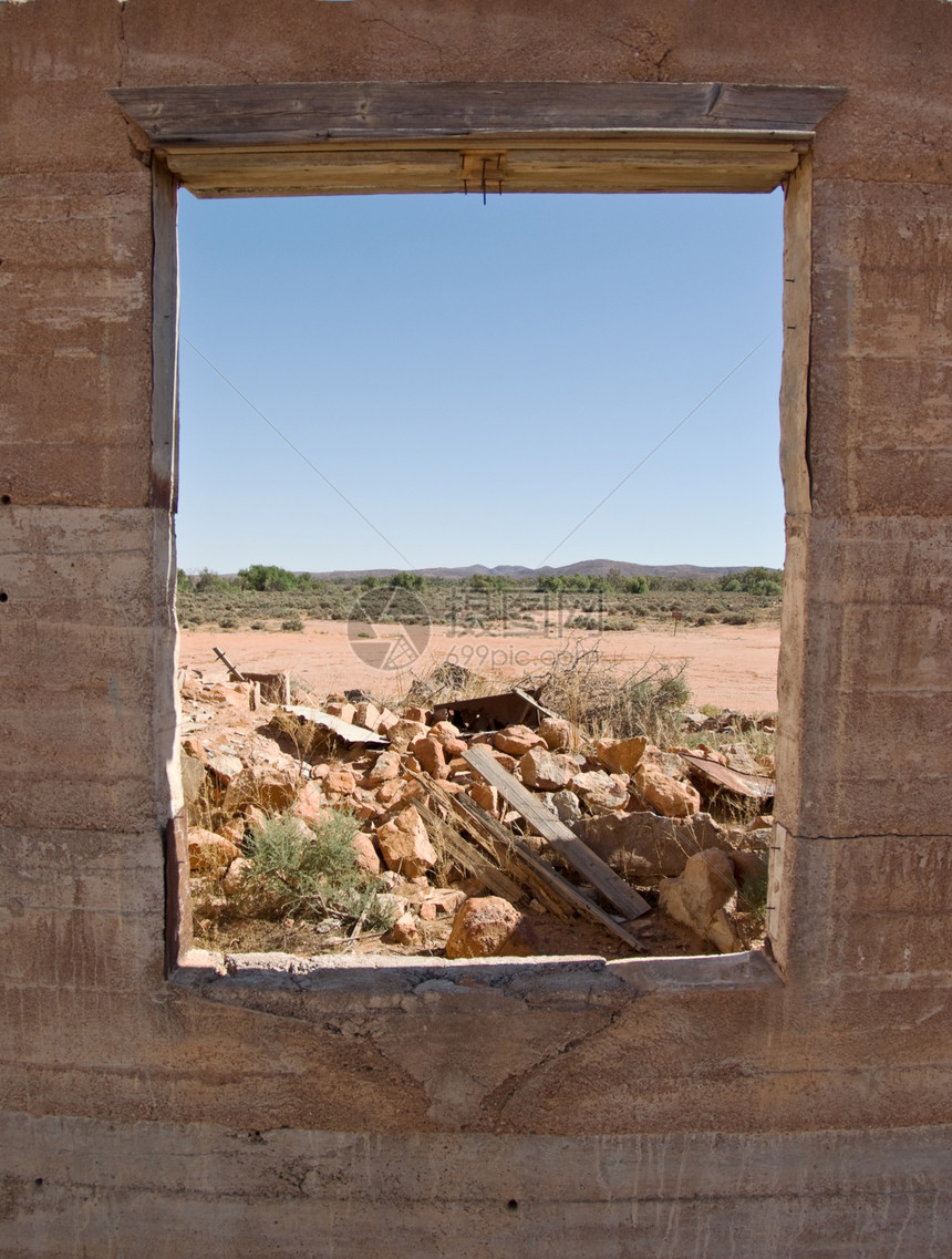 沙漠中古老的废墟历史古董历史性建筑图片