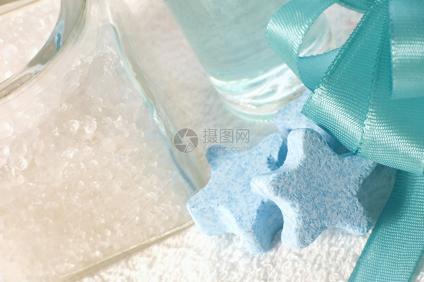 蓝浴浴用品蓝色治疗洁净肥皂淋浴奢华温泉精神玻璃呵护图片