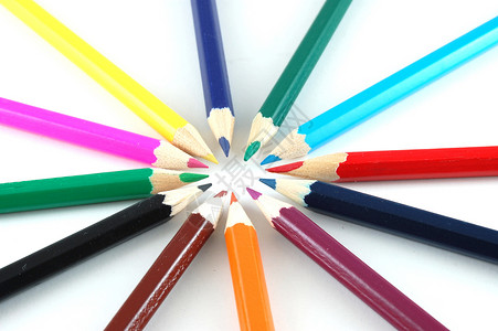 白白蜡笔办公室宏观学习工具时间幼儿园玩具画家紫色空闲背景图片