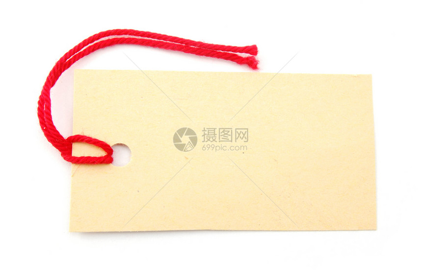空白价格标签零售礼物销售衣服白色绳索纸板红色购物图片