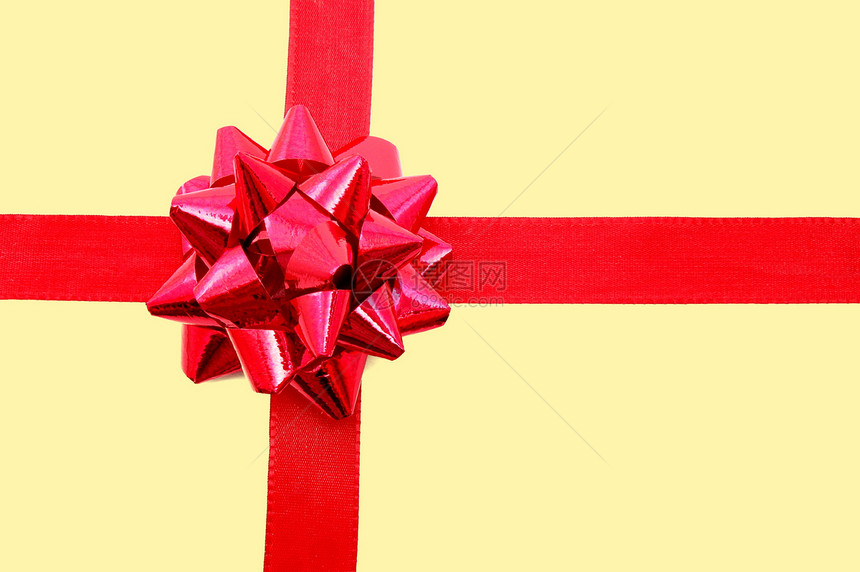 带丝带的圣诞礼物白色感恩空白礼物盒子展示纪念日包装纸生日周年图片