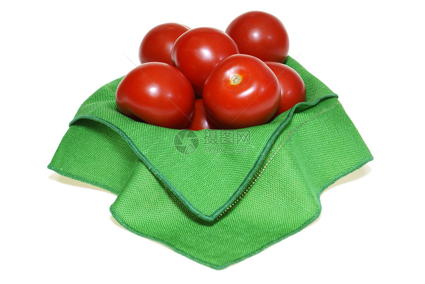 西红茄圆形绿色金字塔红色食物图片
