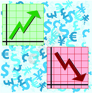 上下市场红色利润繁荣世界库存商品经济金融首都设计图片