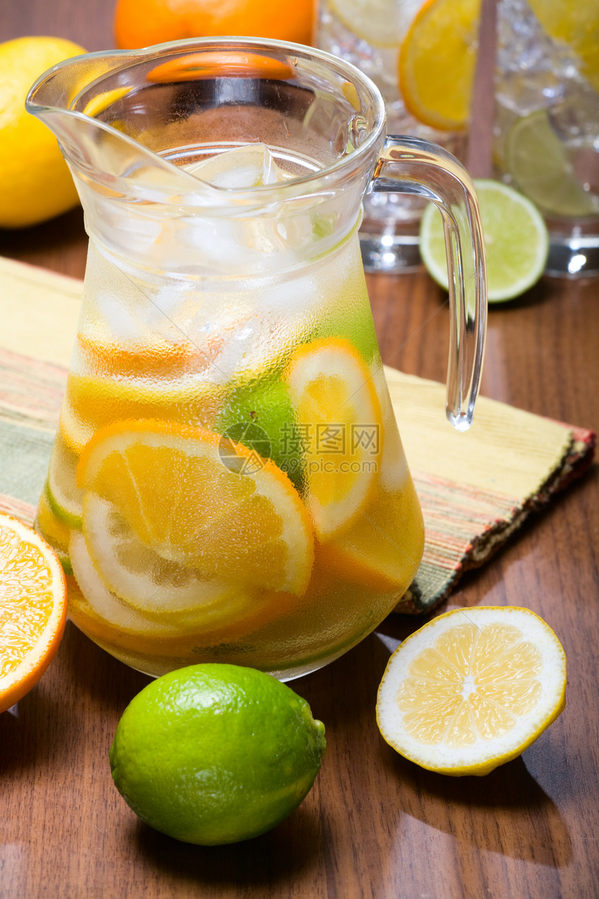 Cycrus 冰水水果水瓶液体宏观苏打橙子玻璃酒吧柠檬茶点图片