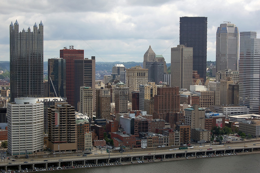 匹兹堡旅行建筑摩天大楼蓝色办公室商业城市建筑学天空天际图片